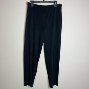 Ming Wang | Women’s Black Straight Leg Ankle Pants Size Large Petite